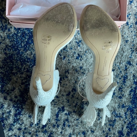 White Sophia Webster Chiara Heeled Sandals - Picture 8 of 13